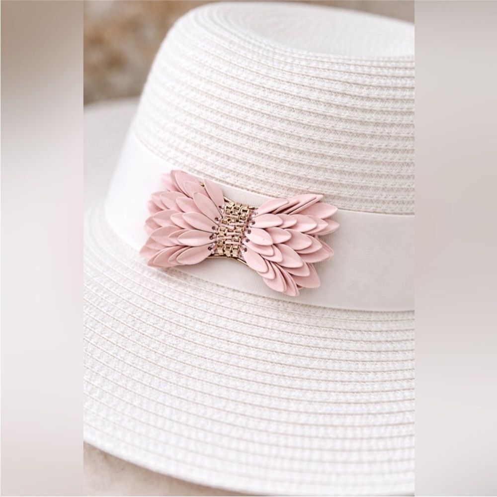 KEEP Collective "Pegasus" feathered pink and rose gold hued sliding focal charm